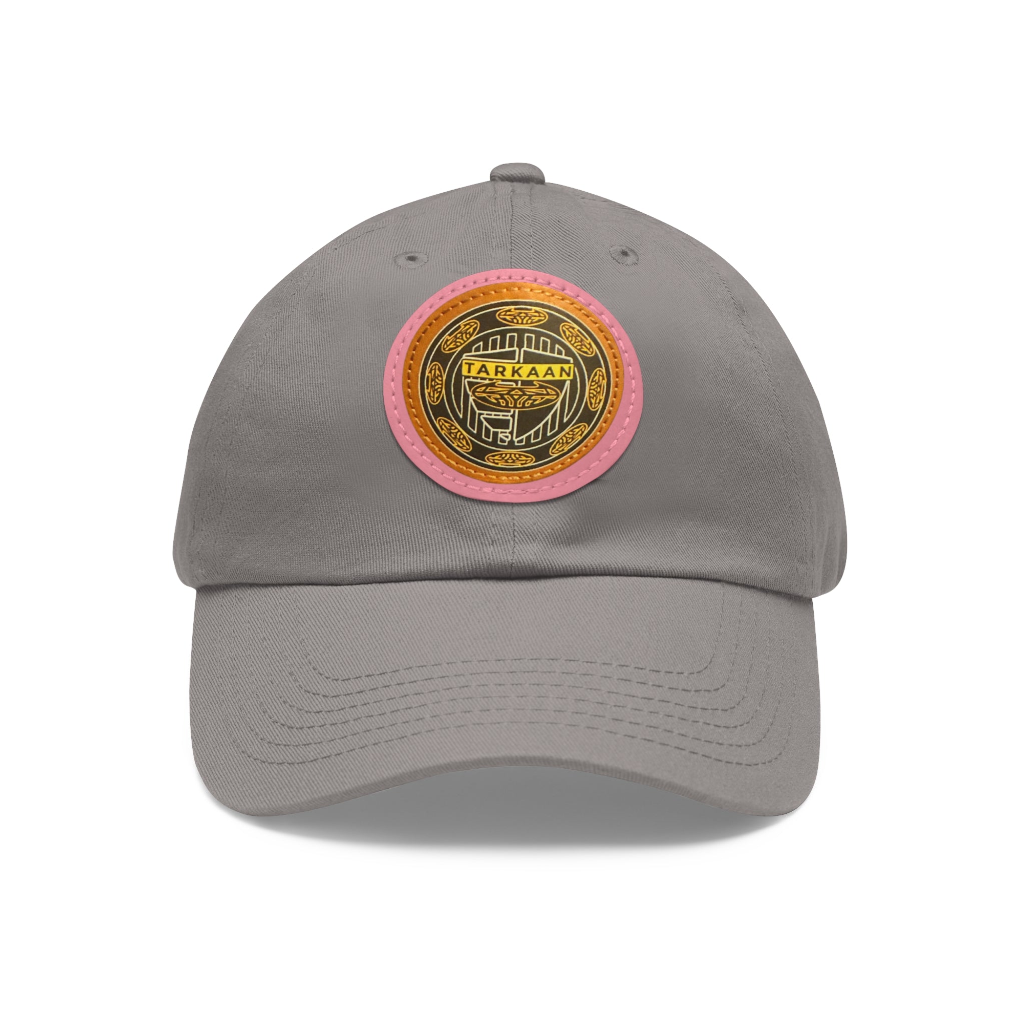 Vintage Leather Patch Dad Hat — Rustic 'Karka'an' Emblem Cap