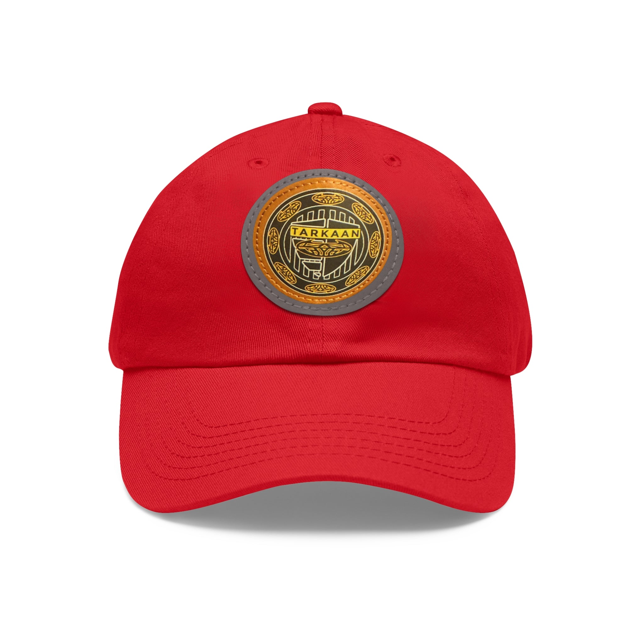 Vintage Leather Patch Dad Hat — Rustic 'Karka'an' Emblem Cap