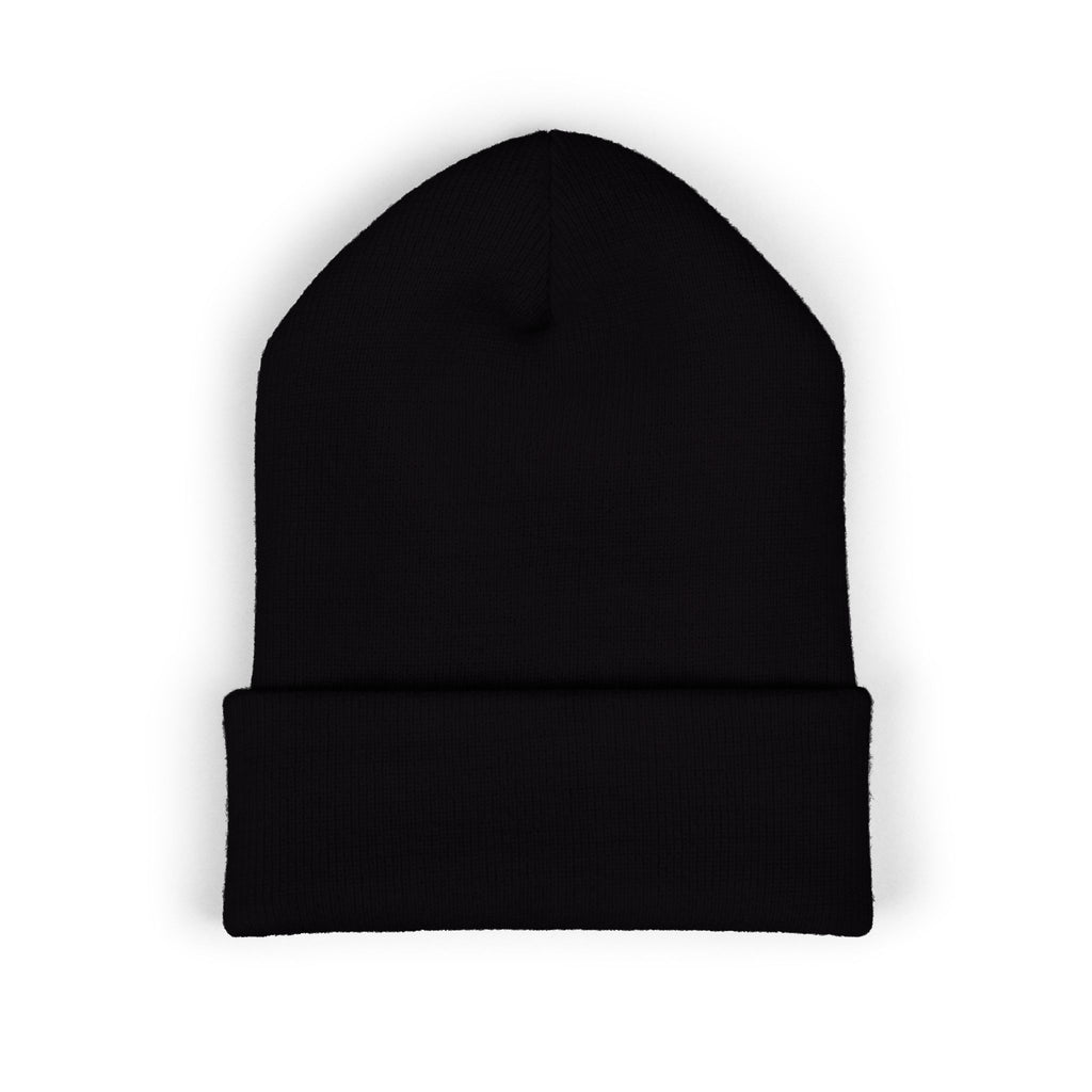 Tarkaan Embroidered Classic Cuffed Beanie — Minimal Crest Logo Winter Hat