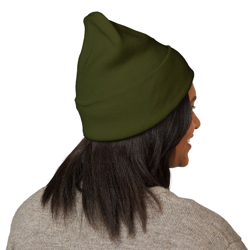 Tarkaan Embroidered Classic Cuffed Beanie — Minimal Crest Logo Winter Hat