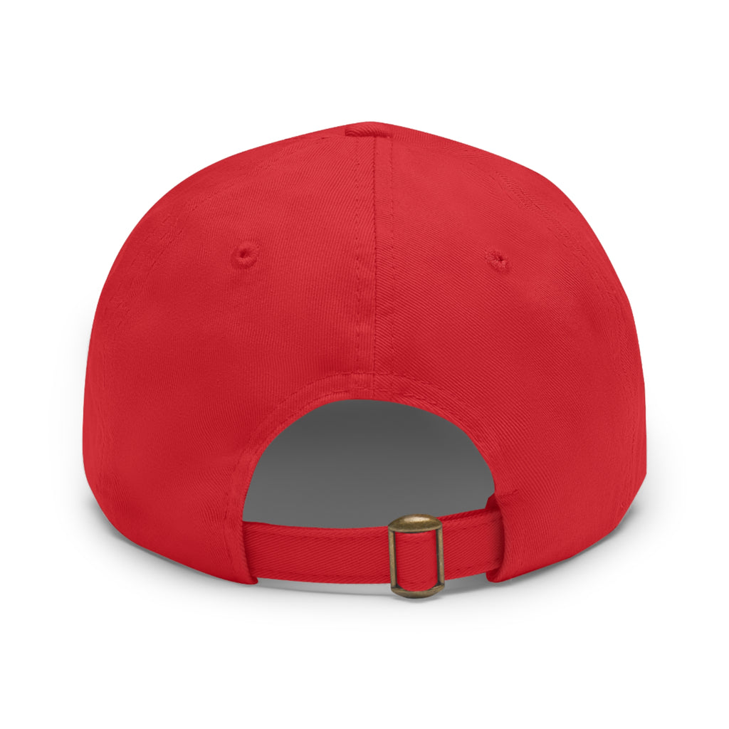 Vintage Leather Patch Dad Hat — Rustic 'Karka'an' Emblem Cap