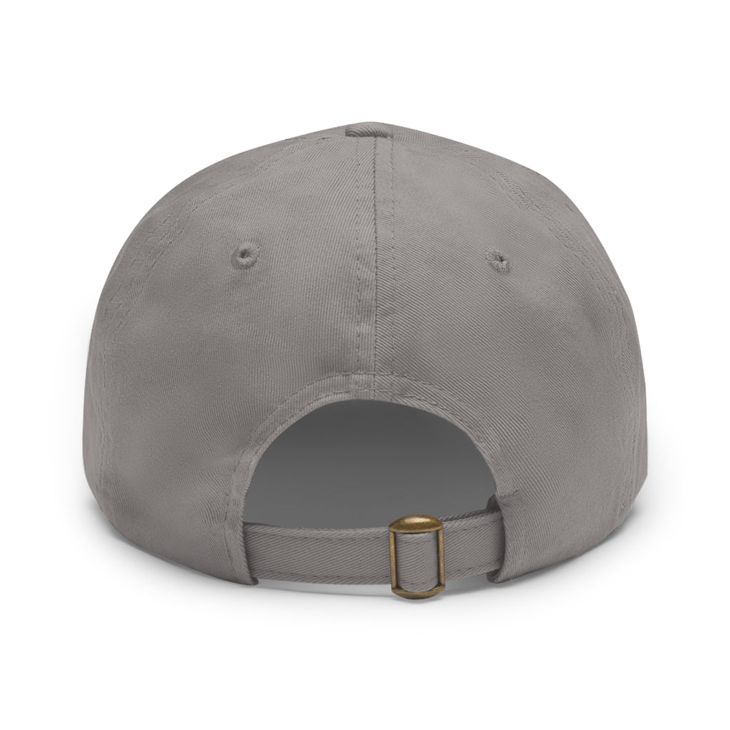 Vintage Leather Patch Dad Hat — Rustic 'Karka'an' Emblem Cap