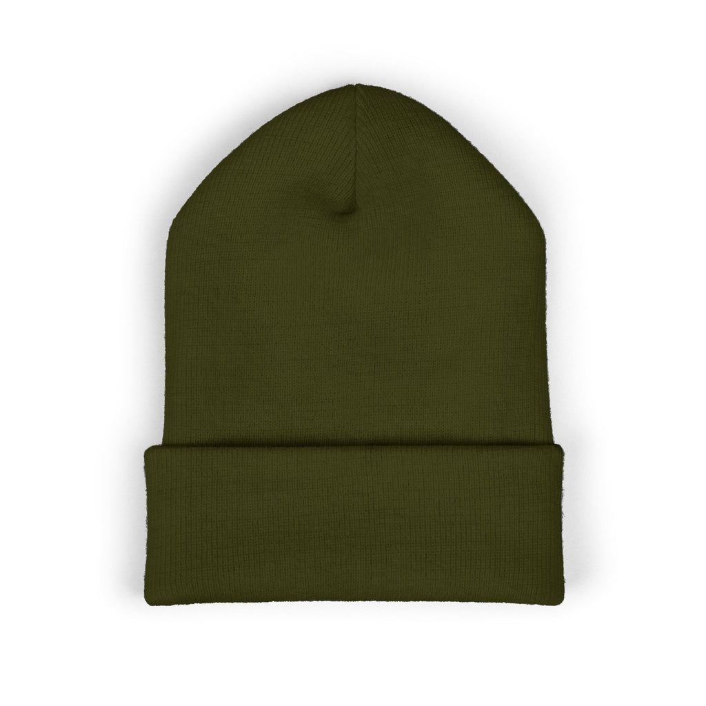 Tarkaan Embroidered Classic Cuffed Beanie — Minimal Crest Logo Winter Hat