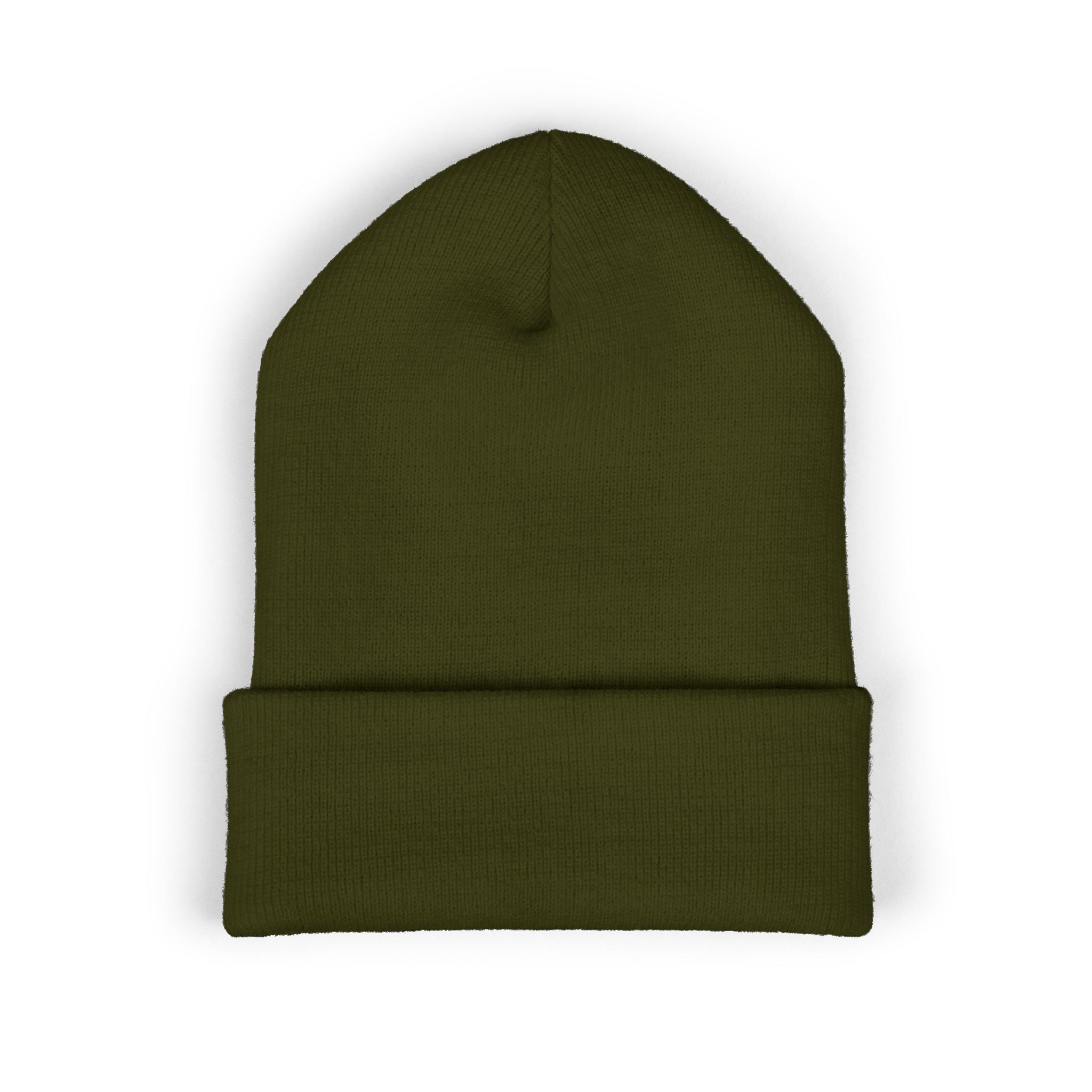 Tarkaan Embroidered Classic Cuffed Beanie — Minimal Crest Logo Winter Hat