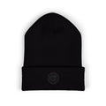 Tarkaan Embroidered Classic Cuffed Beanie — Minimal Crest Logo Winter Hat