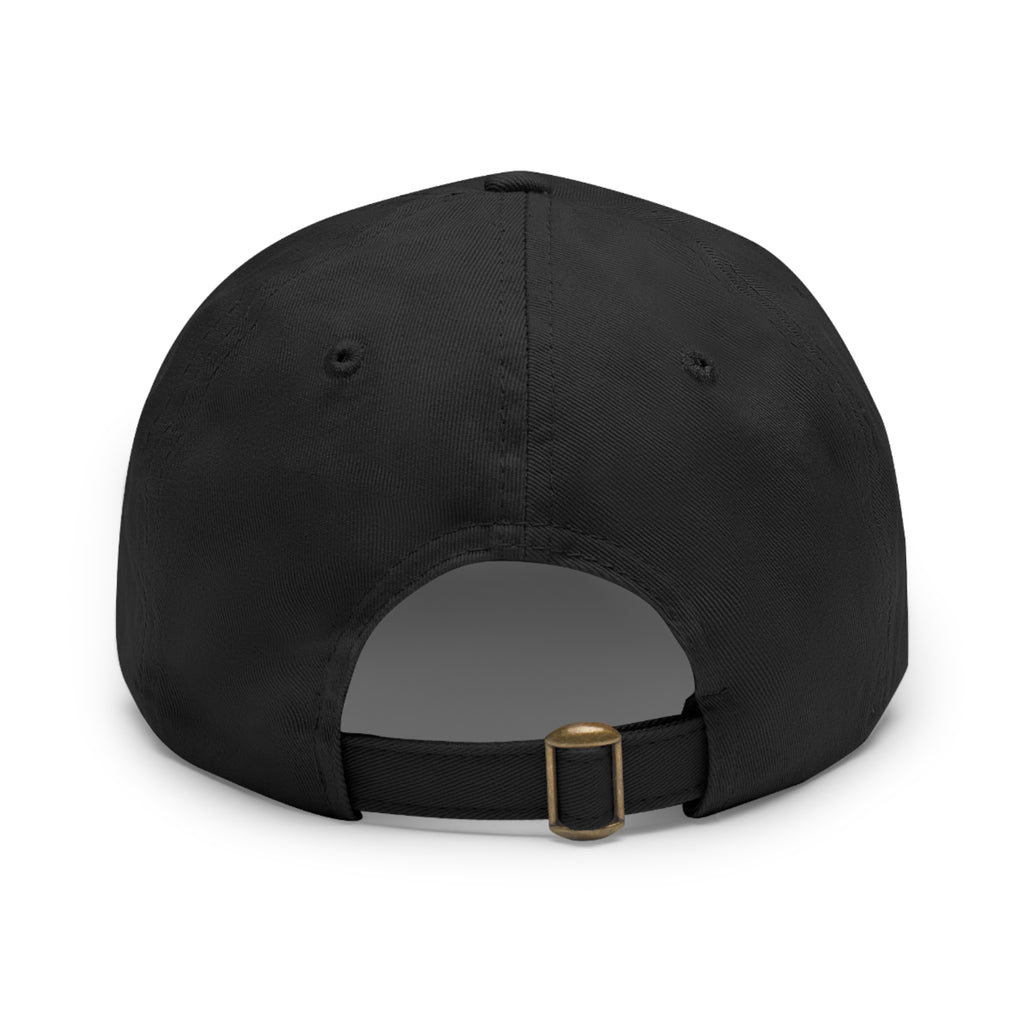 Vintage Leather Patch Dad Hat — Rustic 'Karka'an' Emblem Cap