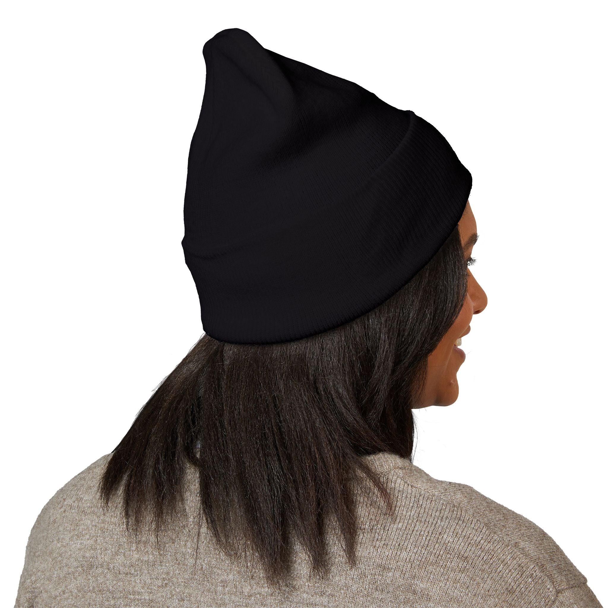 Tarkaan Embroidered Classic Cuffed Beanie — Minimal Crest Logo Winter Hat