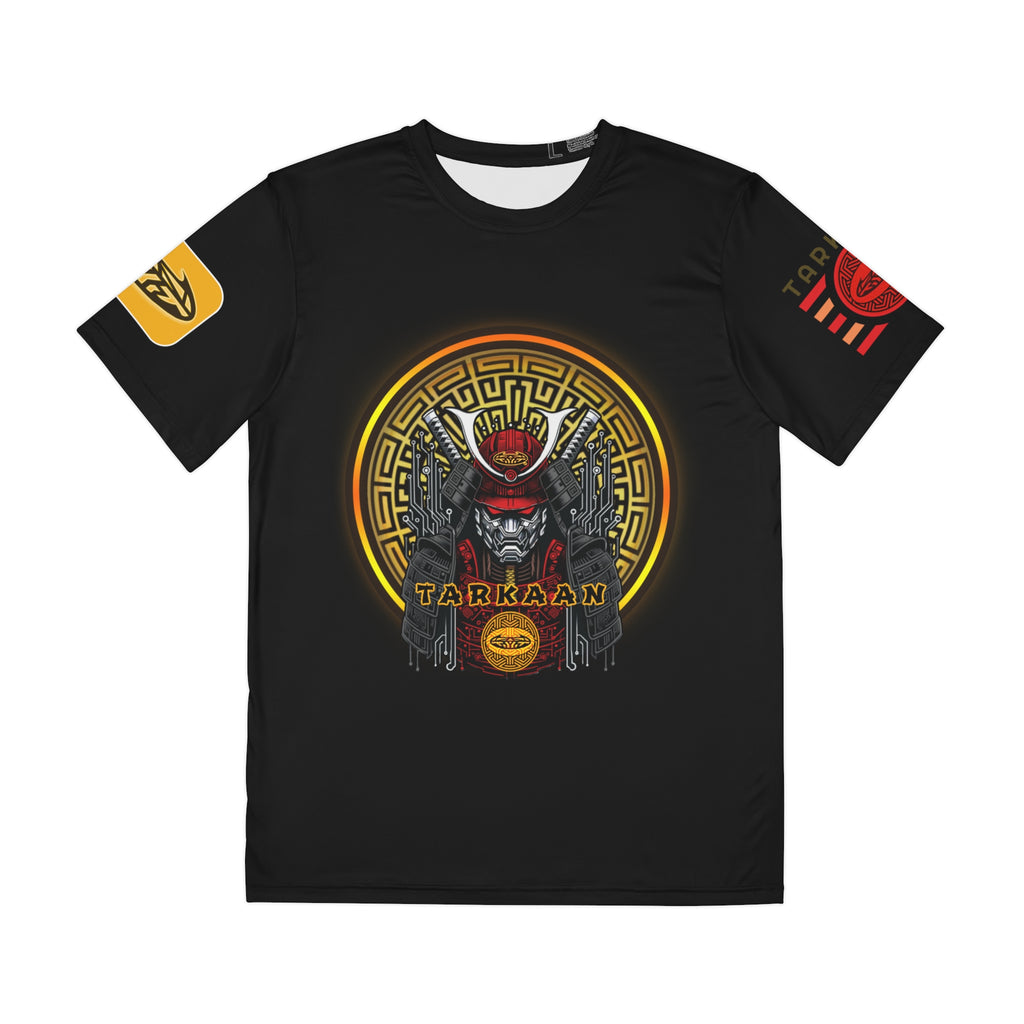 Samurai Mask— "Tarkaan" Retro Gaming Style Men’s Polyester Shirt