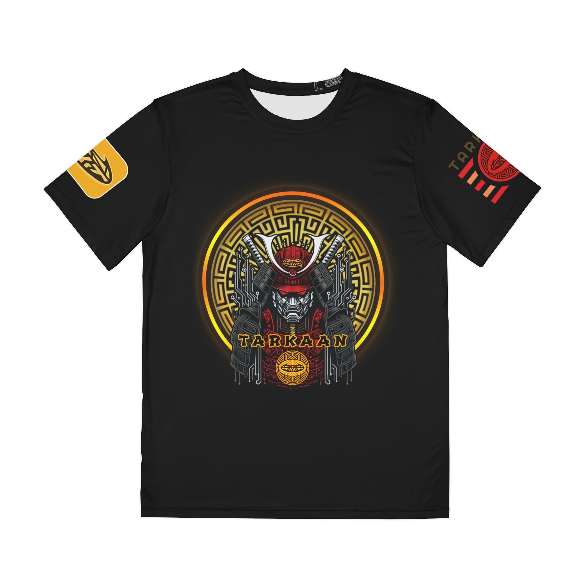 Samurai Mask— "Tarkaan" Retro Gaming Style Men’s Polyester Shirt