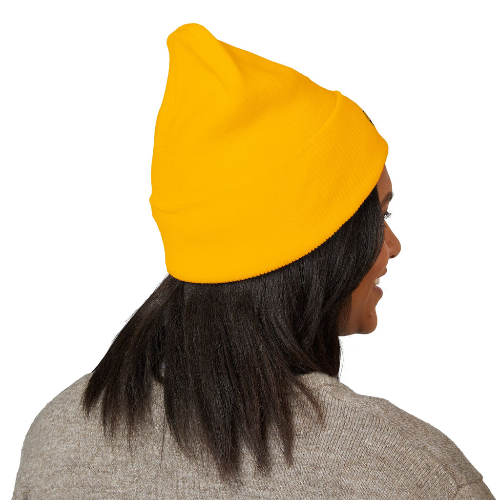 Tarkaan Embroidered Classic Cuffed Beanie — Minimal Crest Logo Winter Hat