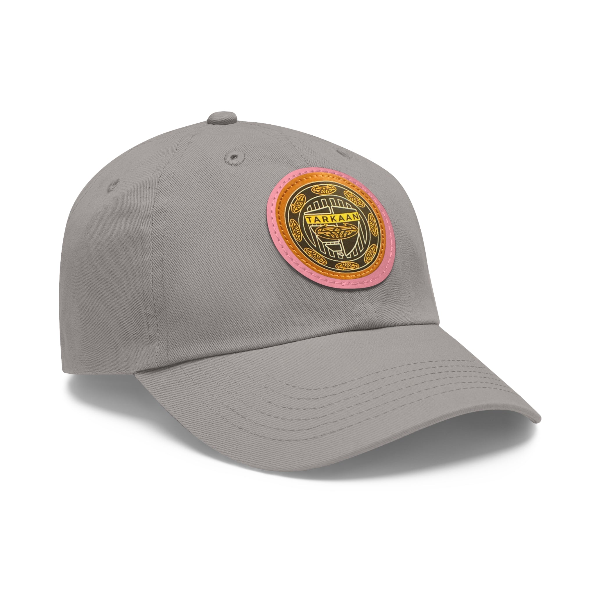 Vintage Leather Patch Dad Hat — Rustic 'Karka'an' Emblem Cap